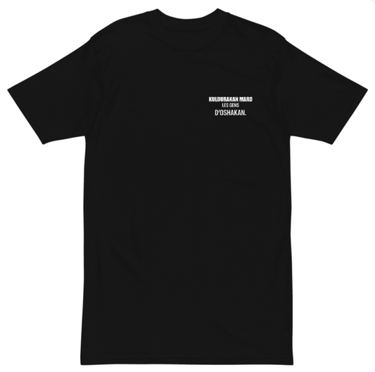 SCHWITT SHOT Prime Label | KULDURAKAN MARD | Black With White T-Shirt