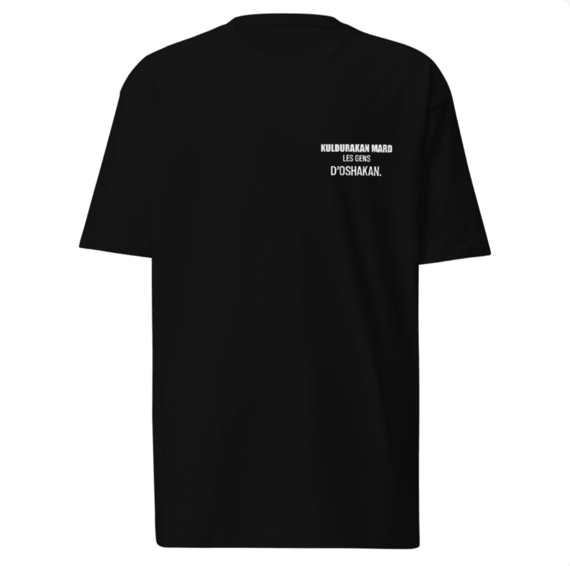 SCHWITT SHOT Prime Label | KULDURAKAN MARD | Black With White T-Shirt