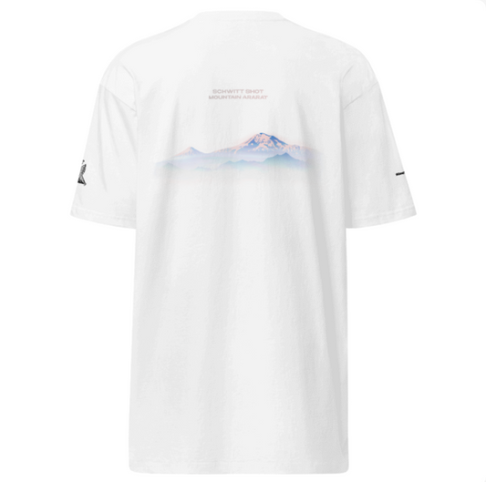 SCHWITT SHOT Prime Label | MOUNT ARARAT | White T-Shirt