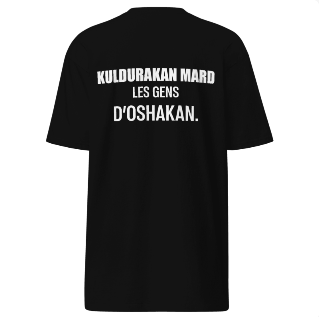 SCHWITT SHOT Prime Label | KULDURAKAN MARD | Black With White T-Shirt