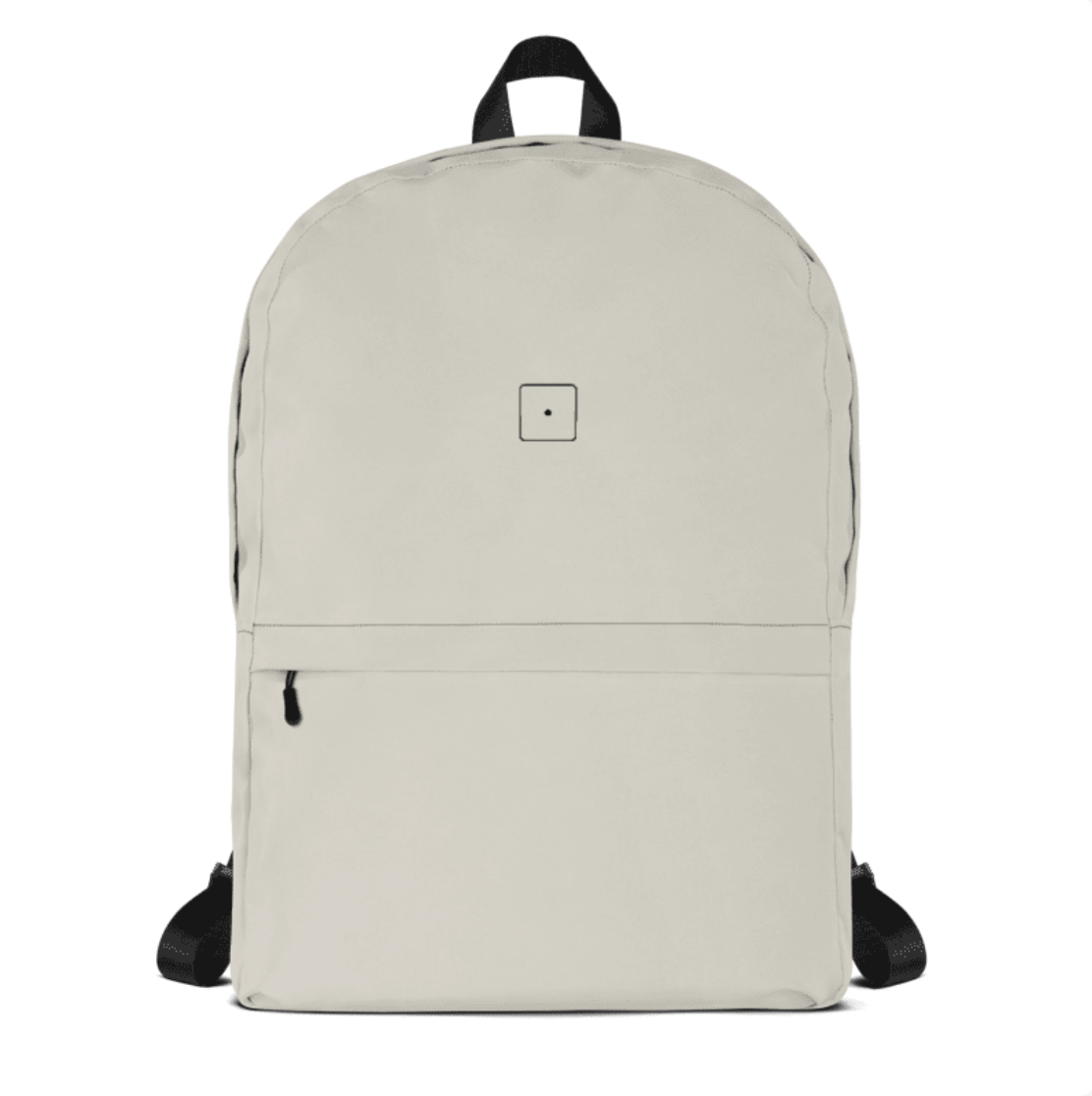 SCHWITT SHOT Black Label Ultra Premium Backpack (SS)ian Beige worn by a woman sitting