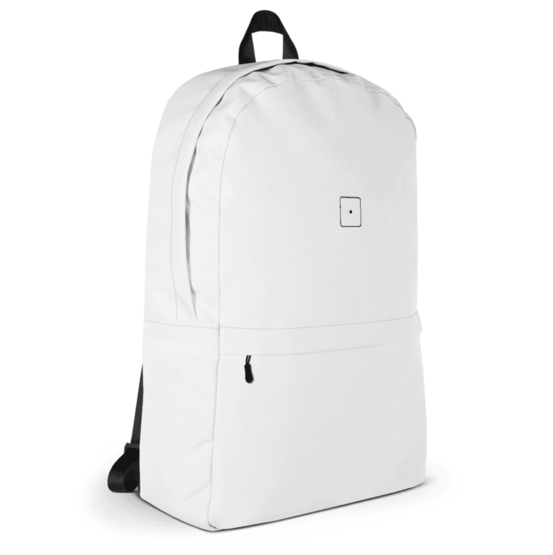 Side and front view of SCHWITT SHOT Black Label Ultra Premium Backpack White