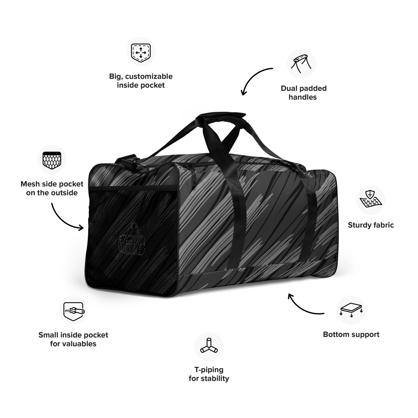 SCHWITT SHOT Prime Label Duffle Bag – Graphite Storm /SCHWITT-2/