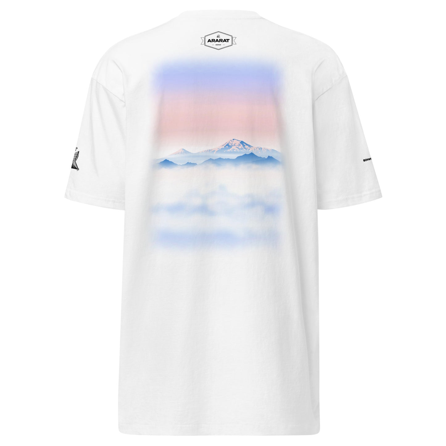 SCHWITT SHOT Prime Label | MOUNT ARARAT | White T-Shirt