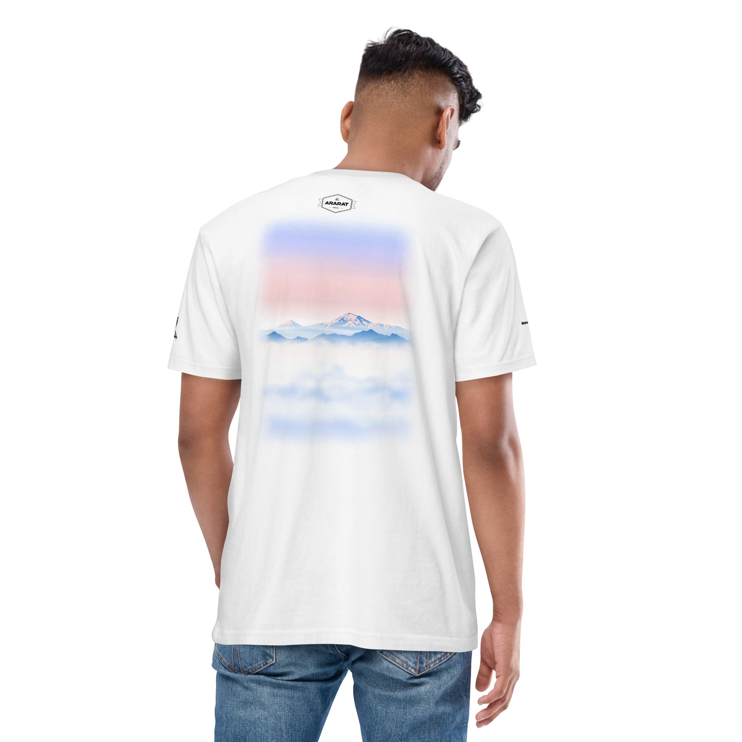 SCHWITT SHOT Prime Label | MOUNT ARARAT | White T-Shirt