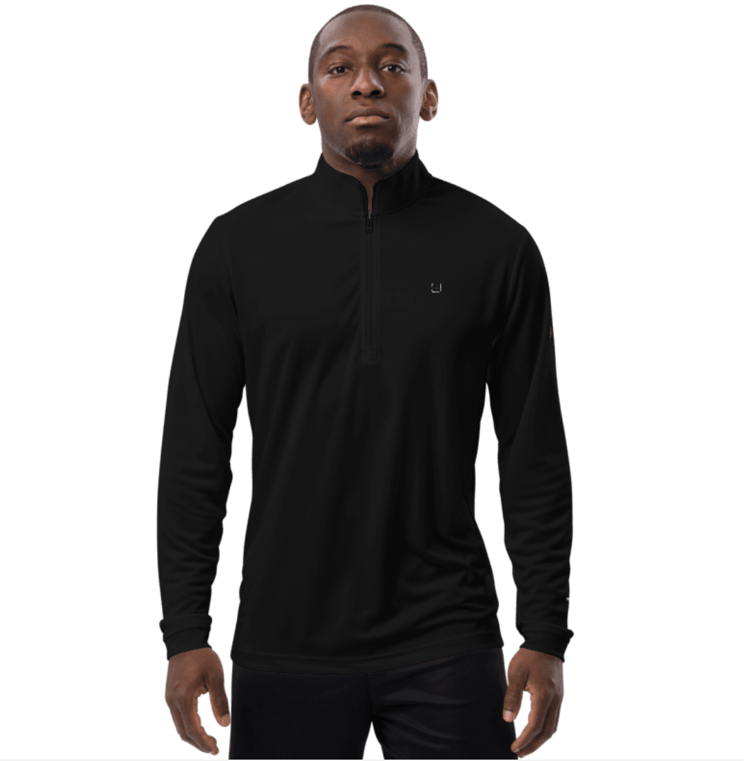 SCHWITT SHOT by Adidas | Quarter Zip Pullover (Black) /SCHWITT-1/