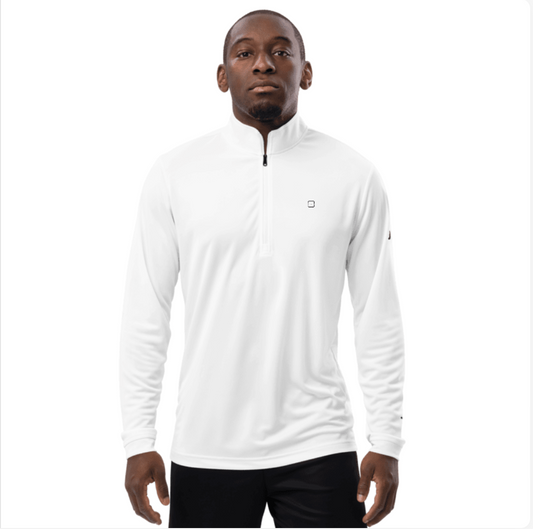 SCHWITT SHOT by Adidas | Quarter Zip Pullover (White) /SCHWITT-1/