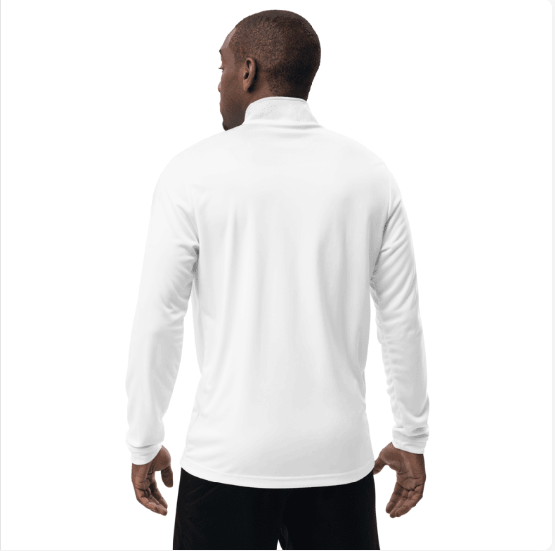 SCHWITT SHOT by Adidas | Quarter Zip Pullover (White) /SCHWITT-1/