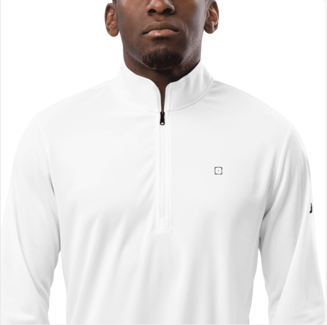 SCHWITT SHOT by Adidas | Quarter Zip Pullover (White) /SCHWITT-1/